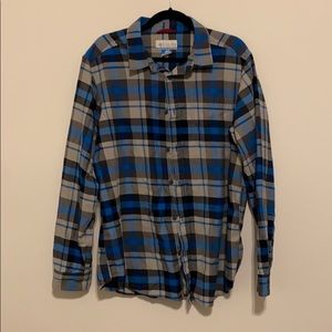 Long Sleeve Plaid Buttondown